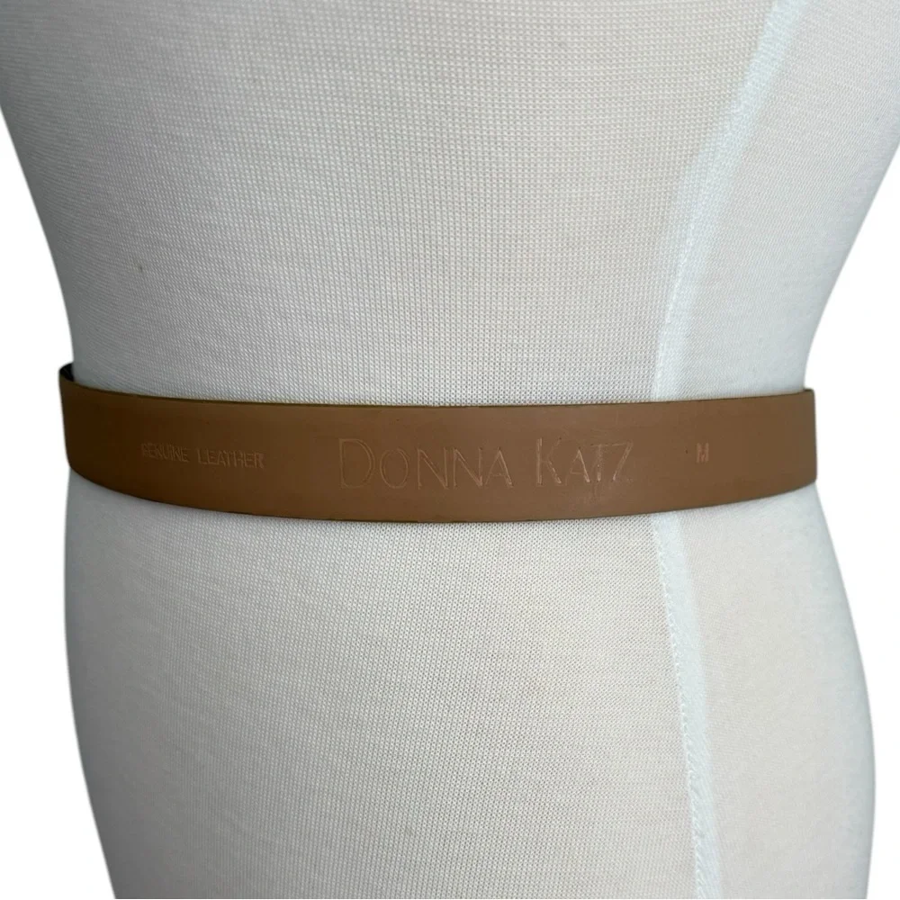 Donna Katz Vintage Tiger Stripes Leather Belt